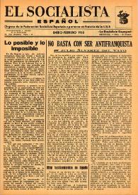 El Socialista Español : órgano central del P.S.O.E. Enero-febrero de 1953