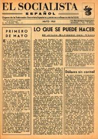 El Socialista Español : órgano central del P.S.O.E. Mayo de 1953