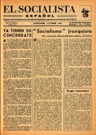 El Socialista Español : órgano central del P.S.O.E. Septiembre-octubre de 1953