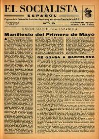 El Socialista Español : órgano central del P.S.O.E. Mayo de 1954