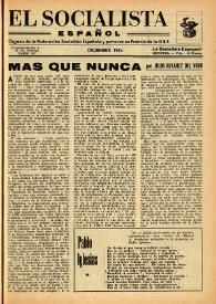 El Socialista Español : órgano central del P.S.O.E. Diciembre de 1954