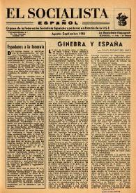 El Socialista Español : órgano central del P.S.O.E. Agosto-septiembre de 1955