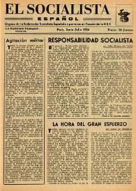 El Socialista Español : órgano central del P.S.O.E. Junio-julio de 1956