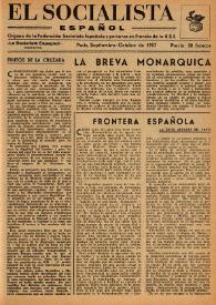 El Socialista Español : órgano central del P.S.O.E. Septiembre-octubre de 1957