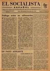 El Socialista Español : órgano central del P.S.O.E. Noviembre-diciembre de 1957