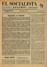 El Socialista Español : órgano central del P.S.O.E. Año XIII, núm. 117, enero de 1959