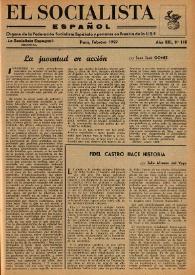 El Socialista Español : órgano central del P.S.O.E. Año XIII, núm. 118, febrero de 1959