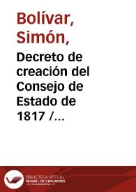 Decreto de creación del Consejo de Estado de 1817