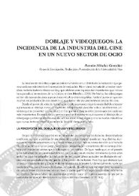 Doblaje y videojuegos: la incidencia de la industria del cine en un nuevo sector de ocio