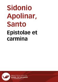 Epistolae et carmina