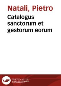 Catalogus sanctorum et gestorum eorum