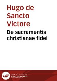 De sacramentis christianae fidei