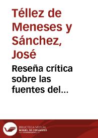 Reseña crítica sobre las fuentes del conocimiento de la lengua latina