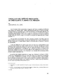 Vasallaje del señorío musulmán de Crevillente a Jaime II de Aragón