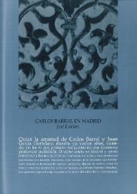 Carlos Barral en Madrid