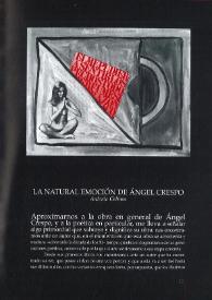 La natural emoción de Ángel Crespo