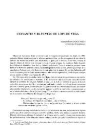 Cervantes y el teatro de Lope de Vega