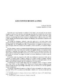 Los cuentos de don Alonso