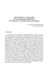 Benavente y la creación de una tragedia española (