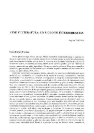 Cine y literatura: un siglo de interferencias