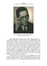 Ricardo Baeza Durán (Bayamo, 1890 - Madrid, 1956)  [Semblanza]