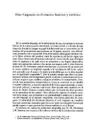 Alejo Carpentier en el contexto histórico y estilístico