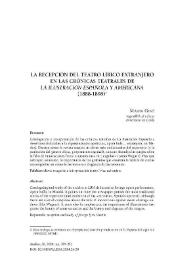 La recepción del teatro lírico extranjero en las crónicas teatrales de La Ilustración Española y Americana (1888-1898)