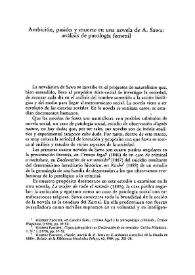 Ambición, pasión y muerte en una novela de A. Sawa: análisis de patología femenil