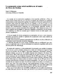 La asonancia como señal auditiva en el teatro de Tirso de Molina 