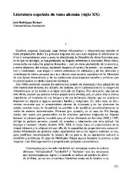 Literatura española de tema alemán (siglo XX) 