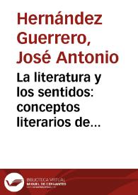 La literatura y los sentidos: conceptos literarios de la filosofía sensualista