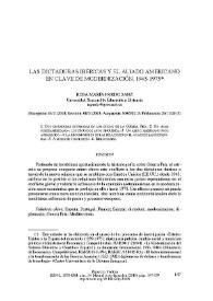 Las dictaduras ibéricas y el aliado americano en clave de modernización, 1945-1975