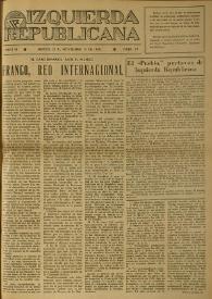 Izquierda Republicana. Año III, núm. 27, 15 de noviembre de 1946