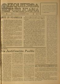 Izquierda Republicana. Año IV, núm. 31, 15 de agosto de 1947