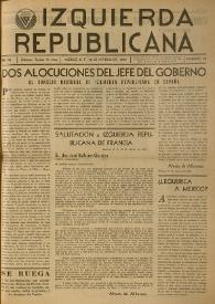 Izquierda Republicana. Año VIII, núm. 58, 20 de marzo de 1950