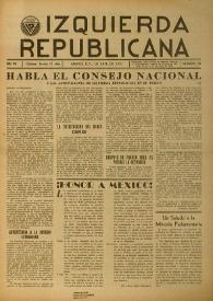 Izquierda Republicana. Año VIII, núm. 59, abril de 1950