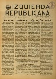 Izquierda Republicana. Año XIV, núm. 83, febrero-marzo de 1953