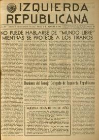 Izquierda Republicana. Año XIV, núm. 88, diciembre de 1953