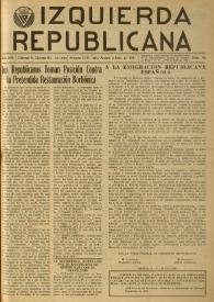 Izquierda Republicana. Año XVI, núm. 96, julio-agosto-septiembre de 1955