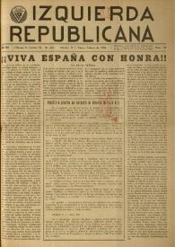 Izquierda Republicana. Año XVII, núm. 99, enero-febrero de 1956