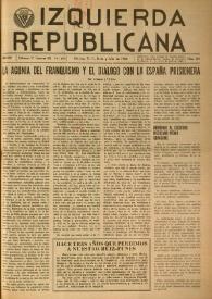 Izquierda Republicana. Año XVII, núm. 101, junio-julio de 1956