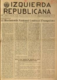 Izquierda Republicana. Año XVII, núm. 102, agosto-septiembre-octubre de 1956