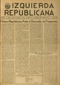 Izquierda Republicana. Año XVIII, núm. 109, octubre-noviembre de 1957