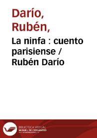 La ninfa : cuento parisiense