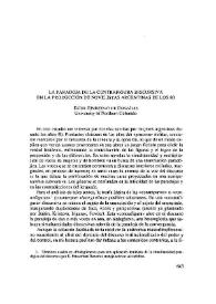 La paradoja de la contrafigura  discursiva en la producción de novelistas argentinas de los 80