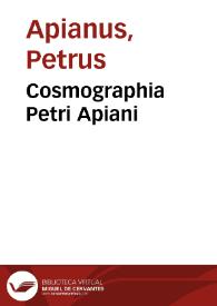 Cosmographia Petri Apiani