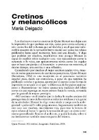 Cretinos y melancólicos