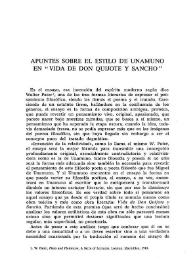 Apuntes sobre el estilo de Unamuno en 