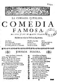 La corsaria catalana. Comedia famosa