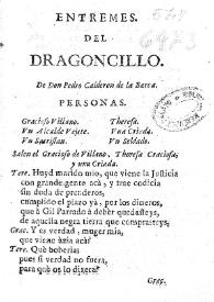 Entremes. Del dragoncillo